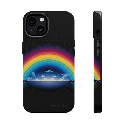 "Vibrant Skies: Rainbow Sunset" Cell Phone Case -MagSafe Tough Cases