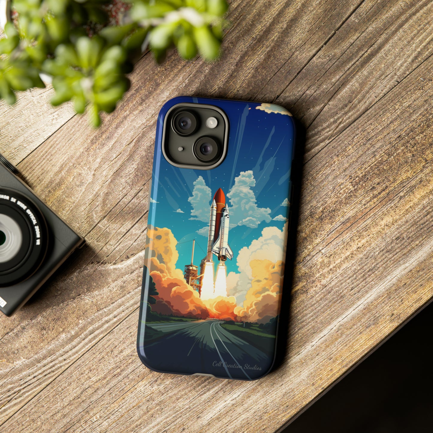 Introducing the "NASA Space Shuttle Launch" Cell Phone Case - Elevate Your Style to New Heights -Tough Cases