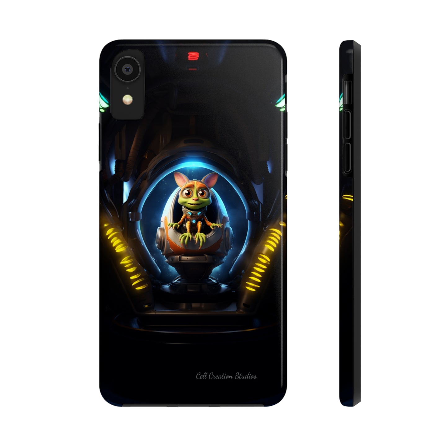 The "Galactic Explorer Alien Spaceship" Phone Case -Tough Phone Cases