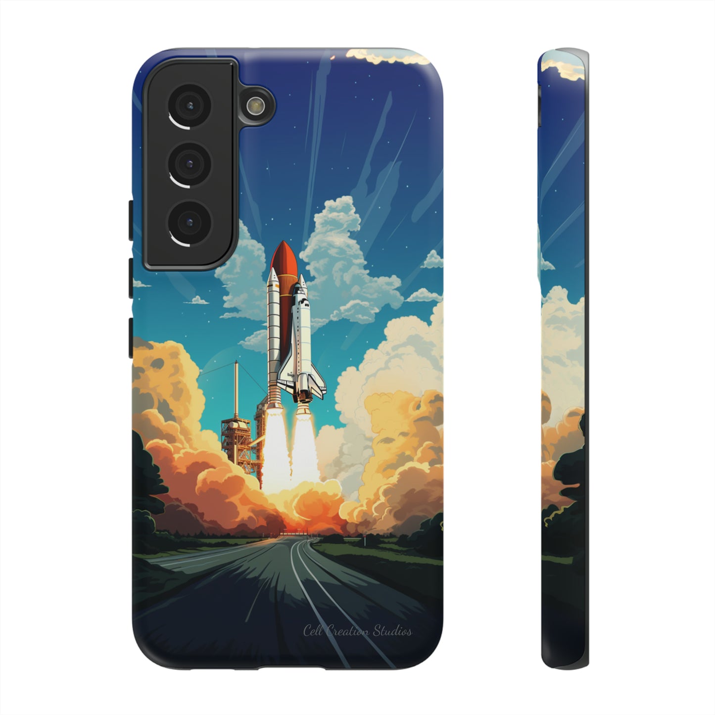 Introducing the "NASA Space Shuttle Launch" Cell Phone Case - Elevate Your Style to New Heights -Tough Cases