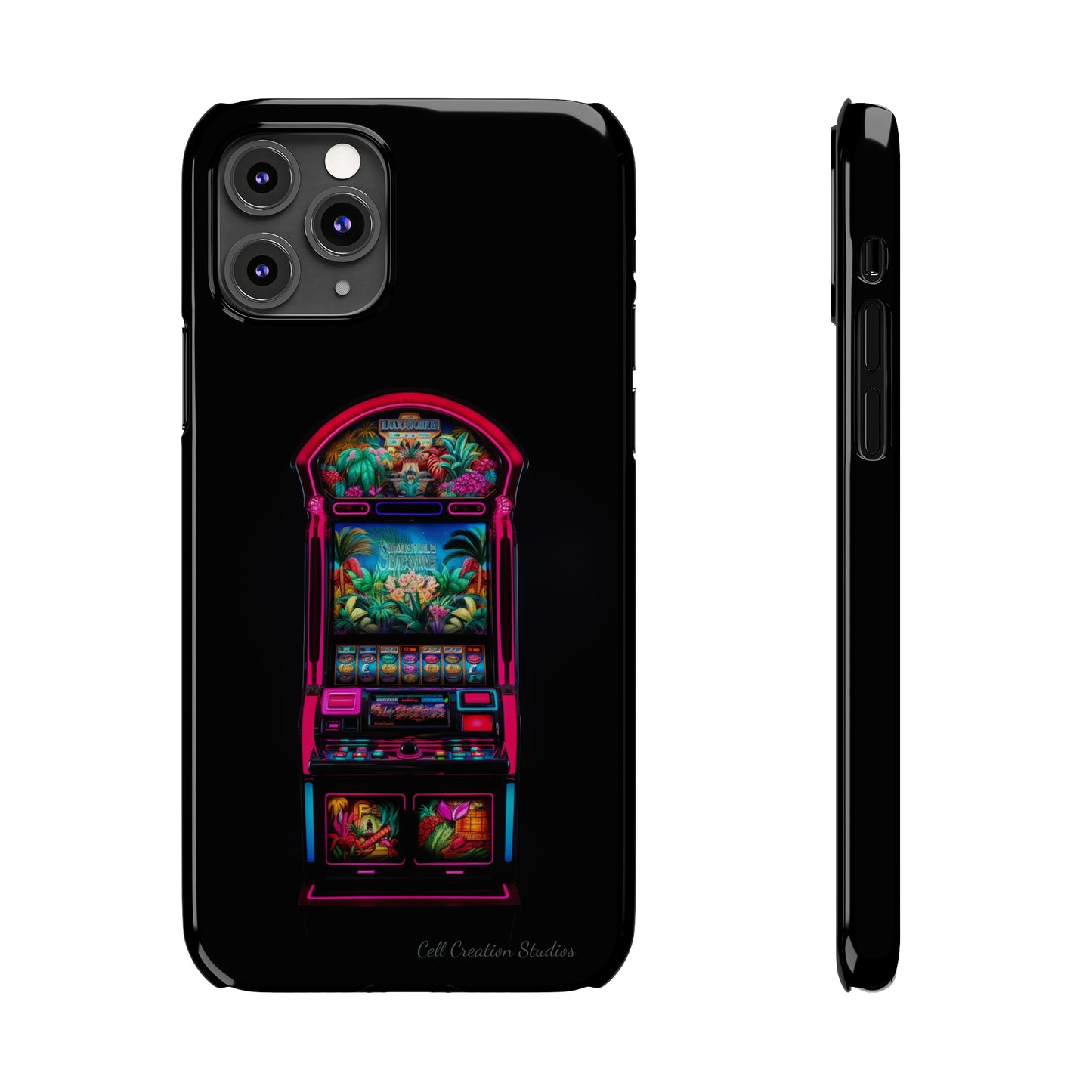 Introducing the "Vibrant Slot Frenzy" Cell Phone Case – Experience the Thrill of Colors and Luck -Slim Phone Cases