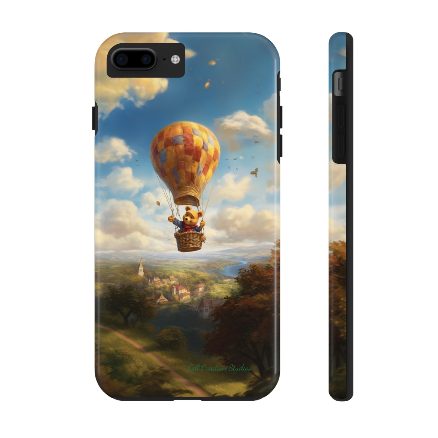 Introducing the "Winnie-The-Pooh's Balloon Adventure" Cell Phone Case – Soar to New Heights in Style -Tough Phone Cases