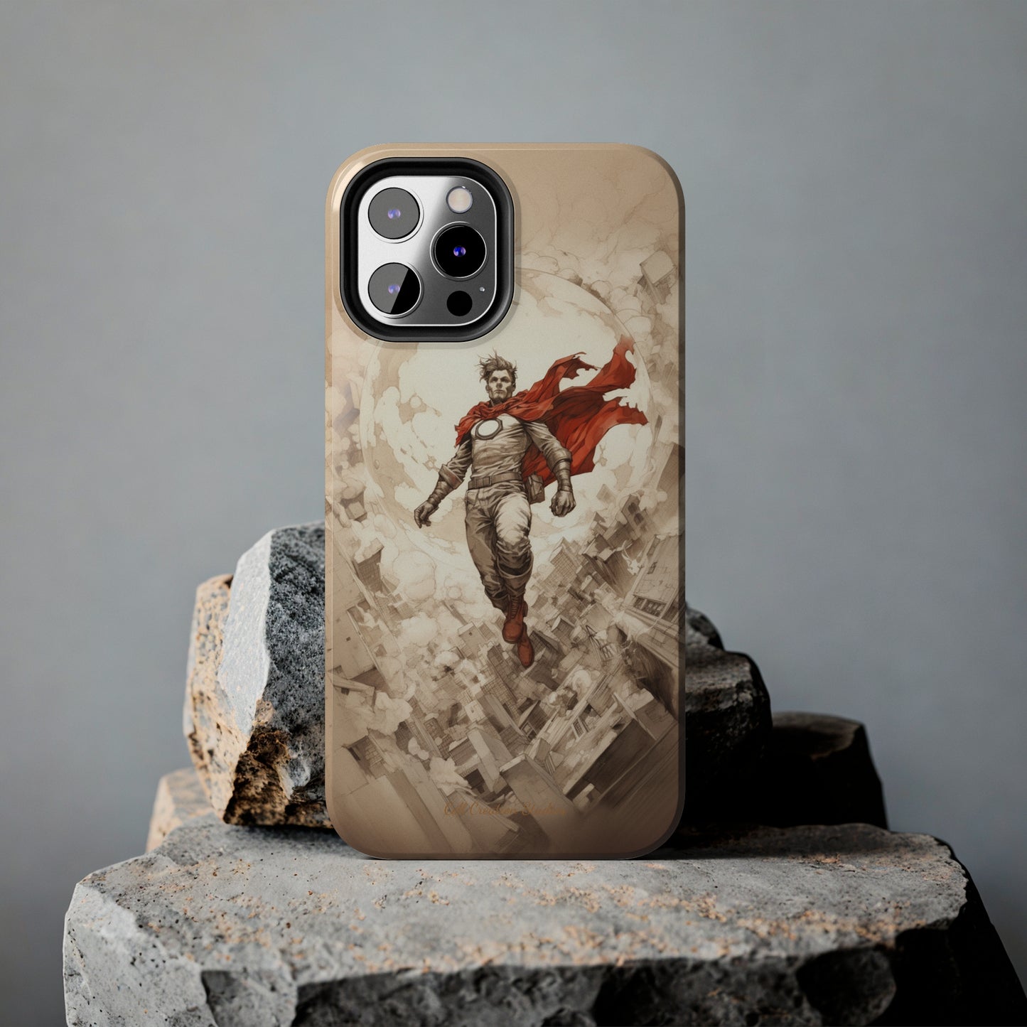 Introducing the "Heroic Guardian" Cell Phone Case – Unleash Your Inner Superhero with Captivating Design -Tough Phone Cases