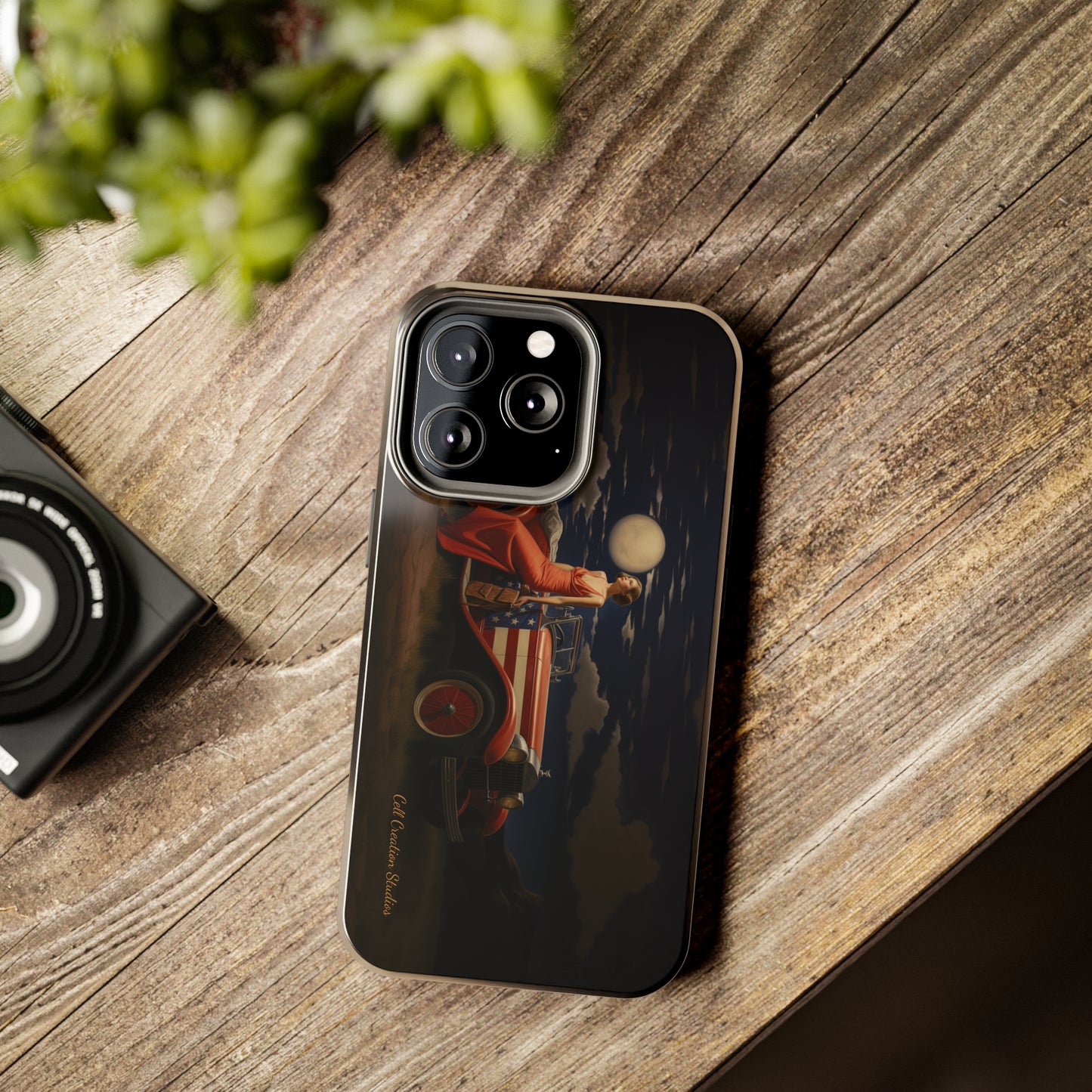 Introducing the "Desert Dreamer - 1920s Americana" Cell Phone Case – Embrace Nostalgic Elegance with Vintage Desert Charm -Tough Phone Cases