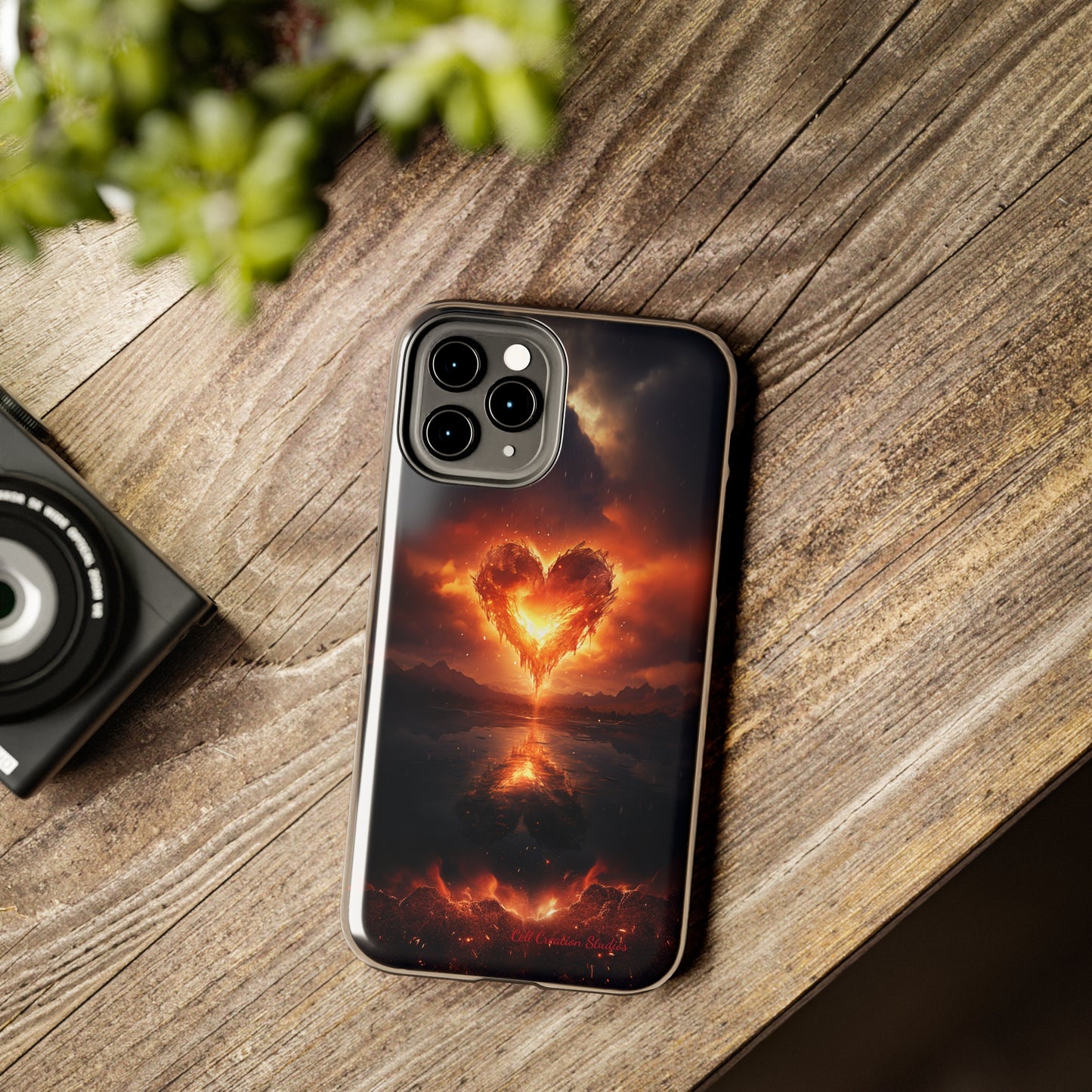 Introducing the "Flaming Heart" Cell Phone Case – Ignite Your Passion! -Tough Phone Cases