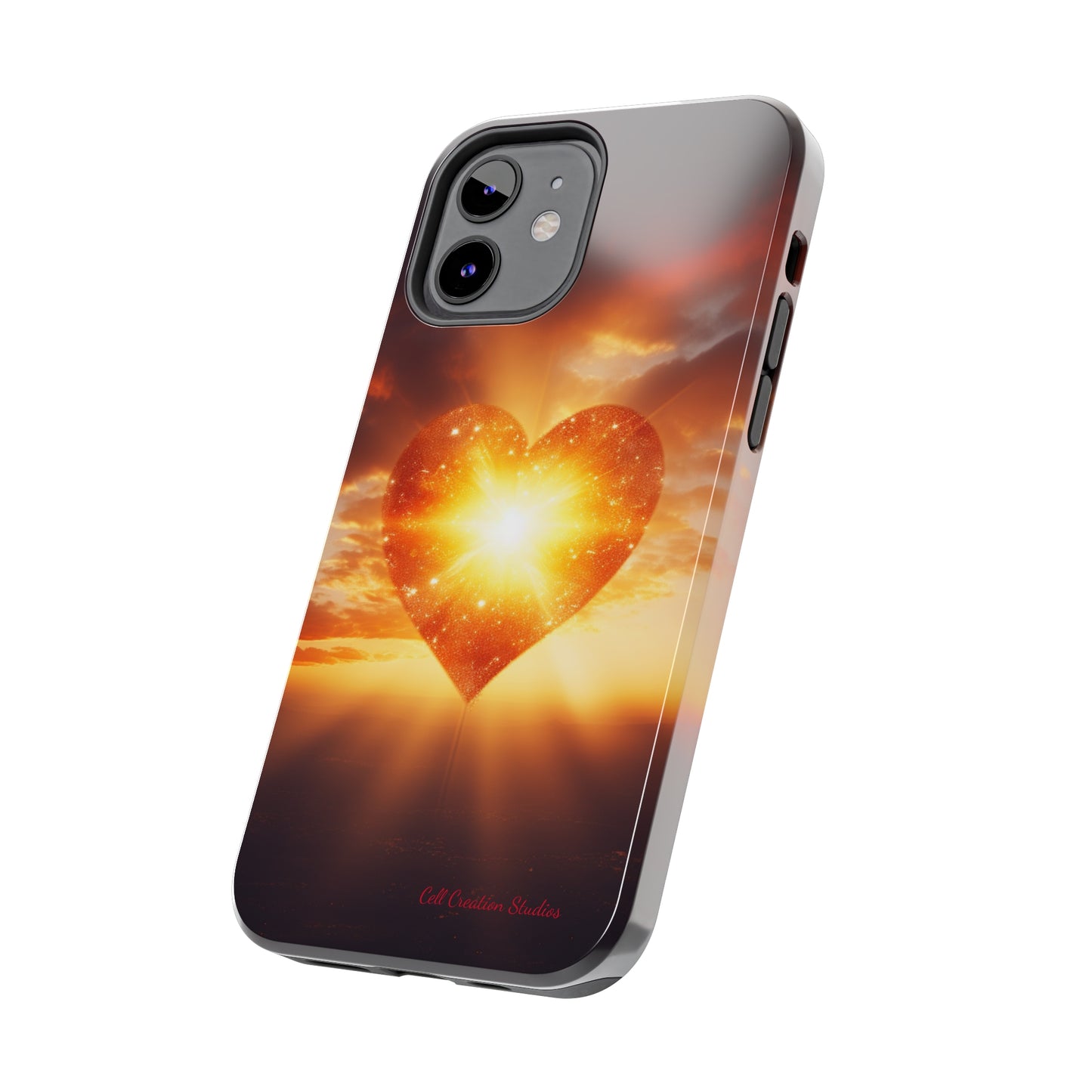 Introducing the "Sunlit Heart" Cell Phone Case – Embrace Love and Radiance -Tough Phone Cases