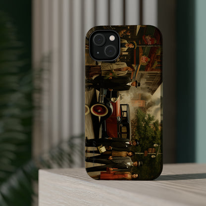 Introducing the "1920s Americana Revival" Cell Phone Case – Step into Nostalgic Elegance with a Vintage Street Scene! -MagSafe Tough Cases