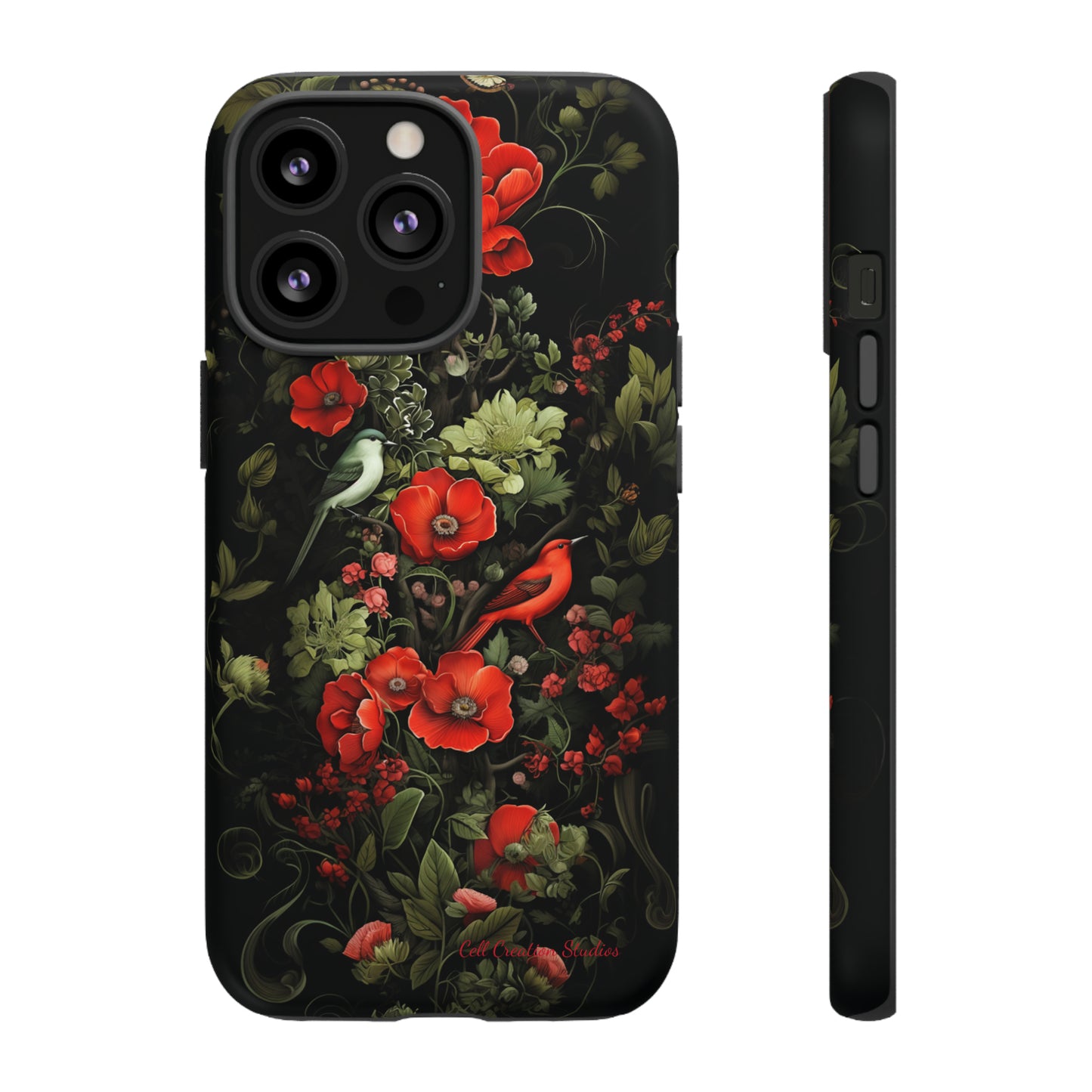 "Floral Serenade Elegance" -Tough iPhone Cases