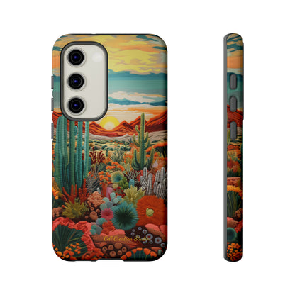 "Desert Bloom Embroidery" -Tough Samsung Cases