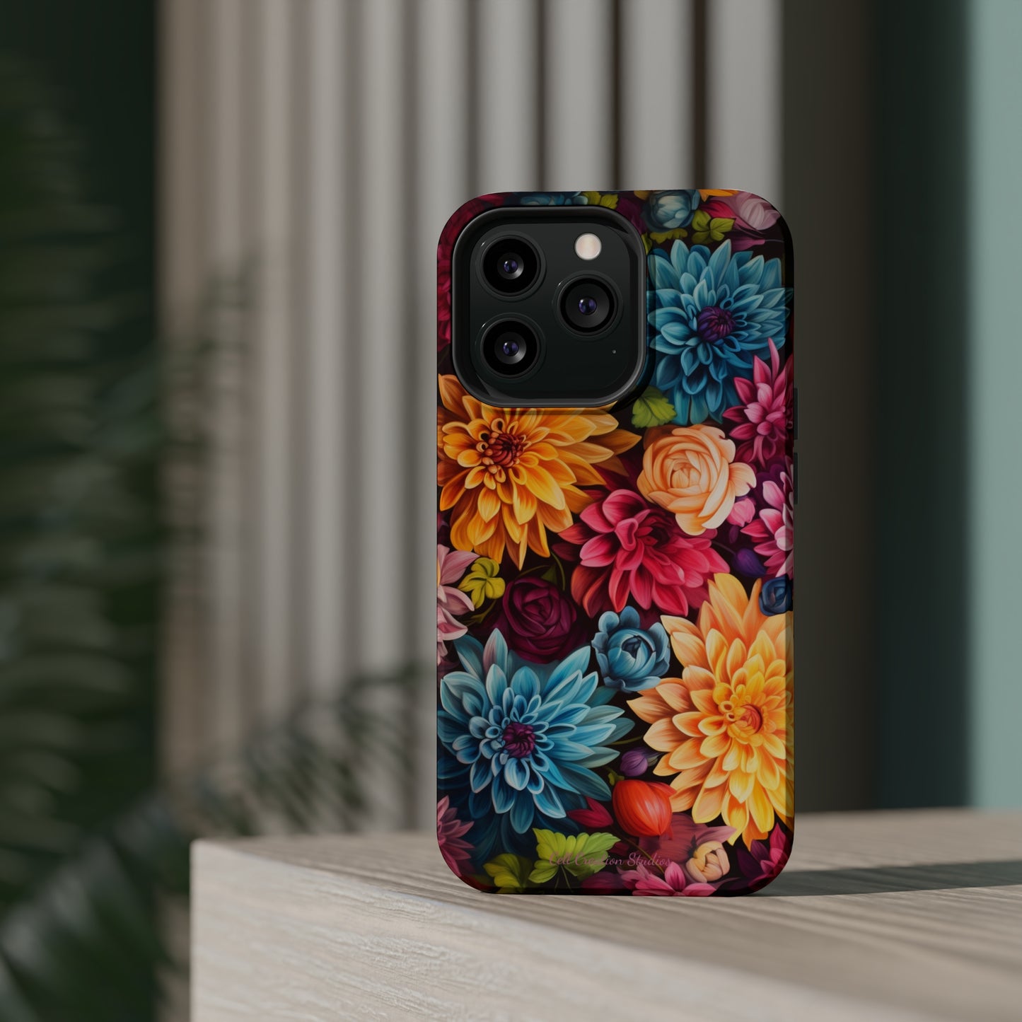 Introducing the "Floral Harmony" Cell Phone Case – Elevate Your Style with Nature's Grace -MagSafe Tough Cases