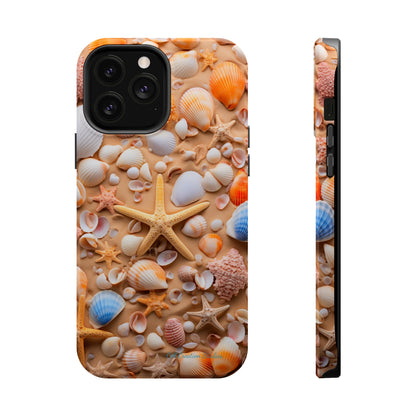 "Seaside Serenity Phone Case: Starfish and Seashells" -MagSafe Tough Cases