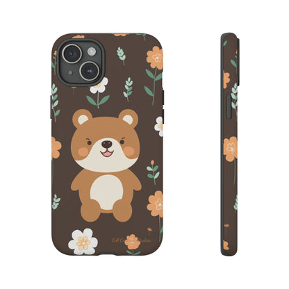 "Floral Bear Elegance" -Tough Phone Cases