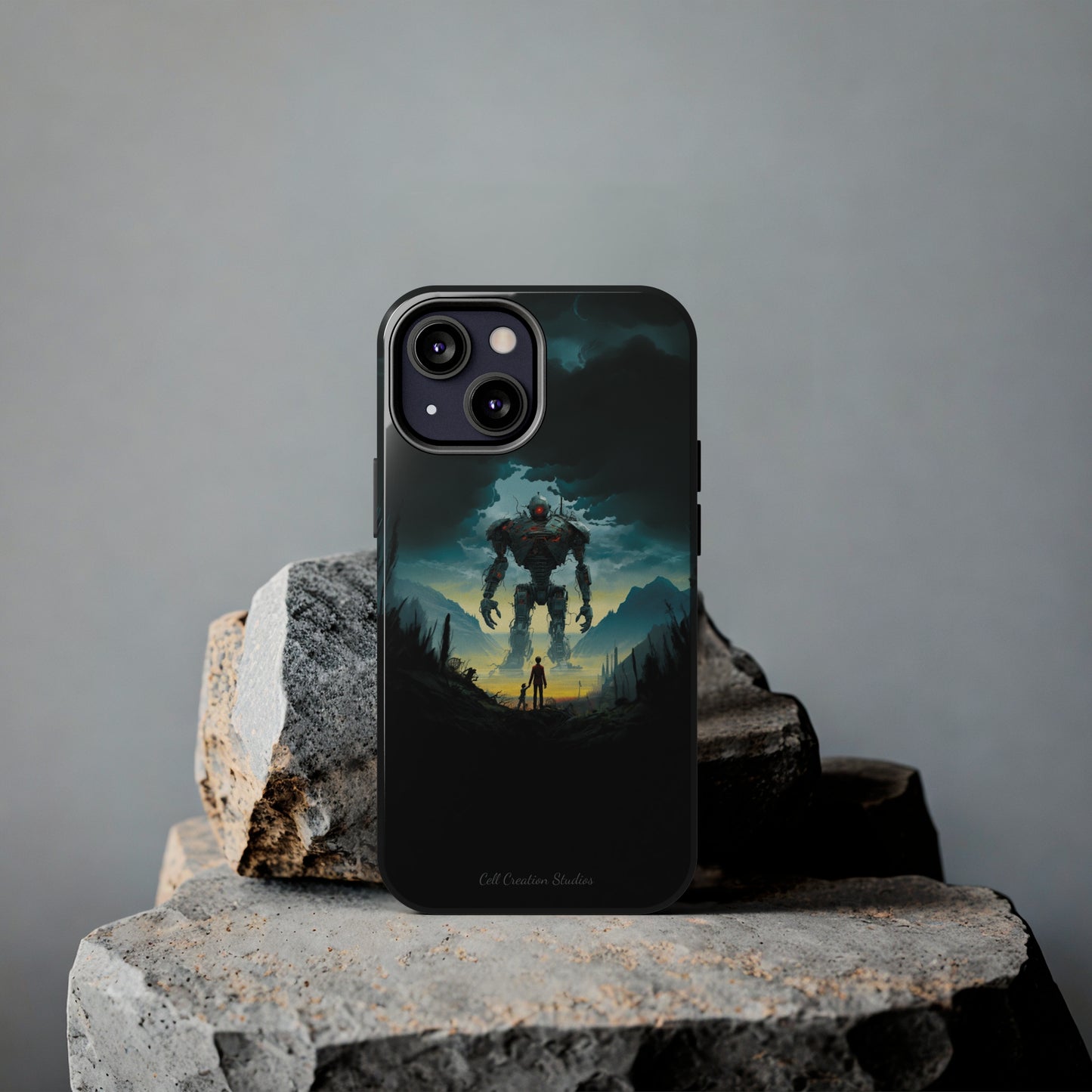 Introducing the "Rising Titan" Cell Phone Case – Witness the Astonishing Emergence of a Giant Robot! -Tough Phone Cases