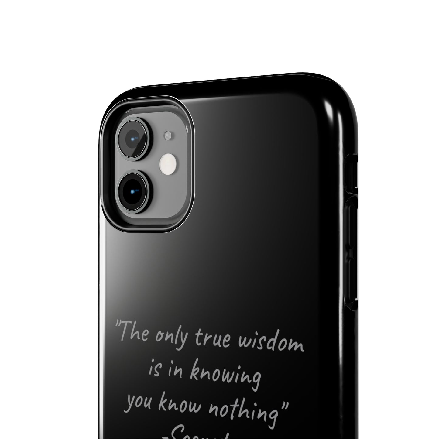 The "Socrates' Wisdom" Quote Phone Case -Tough Phone Cases