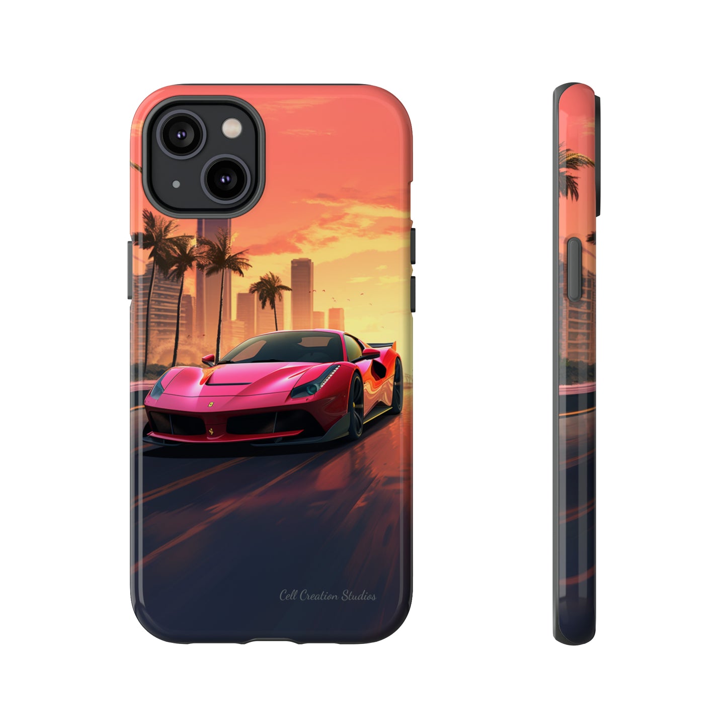 "Sunset Boulevard Ferrari Edition" -Tough iPhone Cases