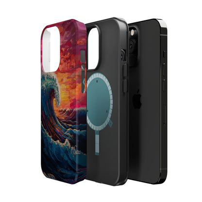 "Colorful Ocean Wave" Cell Phone Case -MagSafe Tough Cases