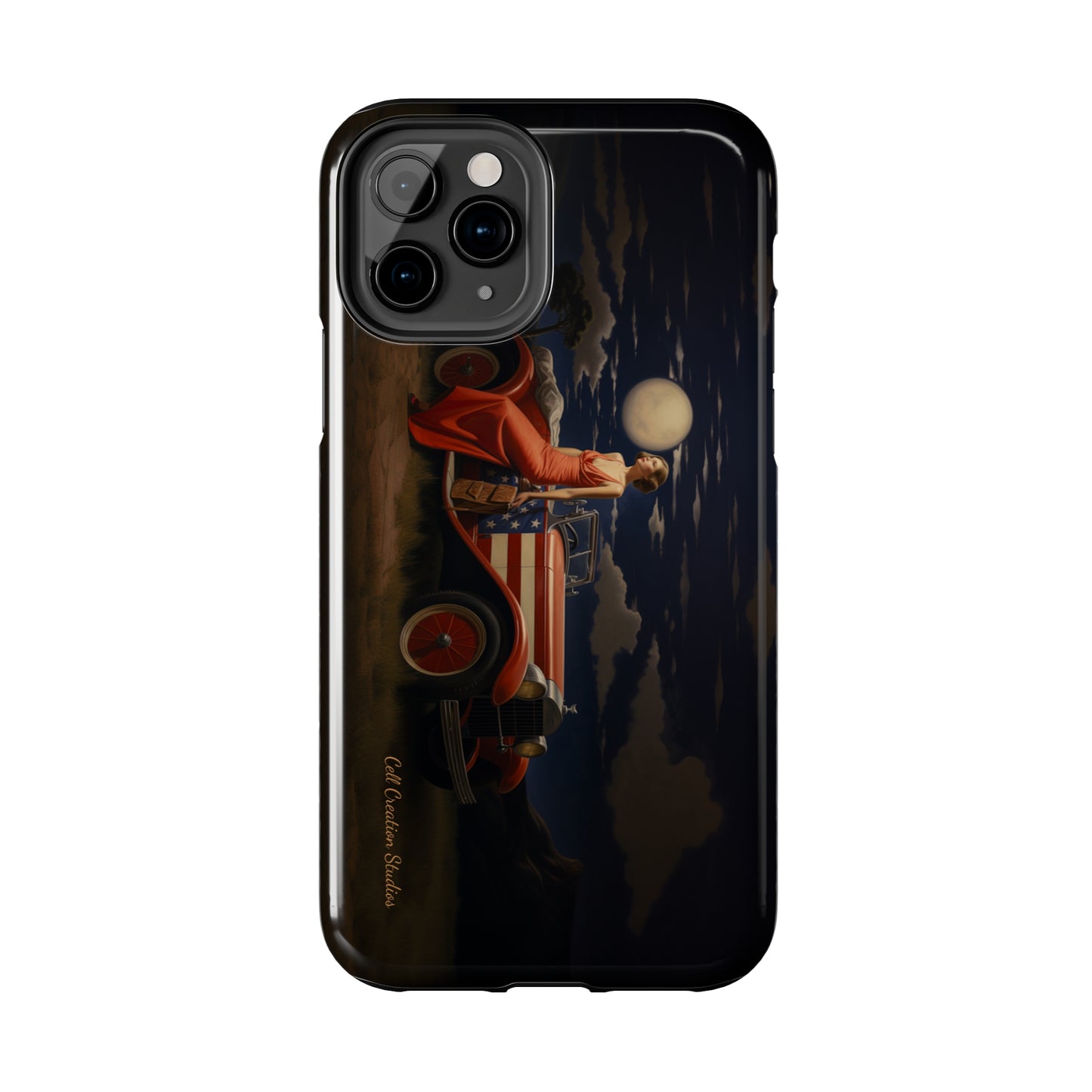 Introducing the "Desert Dreamer - 1920s Americana" Cell Phone Case – Embrace Nostalgic Elegance with Vintage Desert Charm -Tough Phone Cases