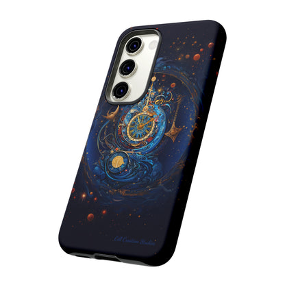 "Cosmic Clock Elegance" -Tough Samsung Phone Cases