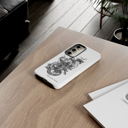 "Samurai and Dragon Sketch" -Tough Samsung Galaxy Cases