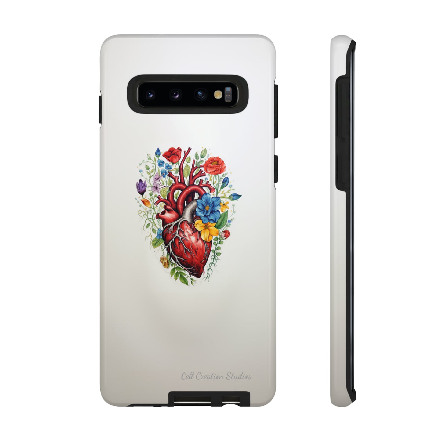 "Floral Heart Harmony" -Tough Samsung Cases