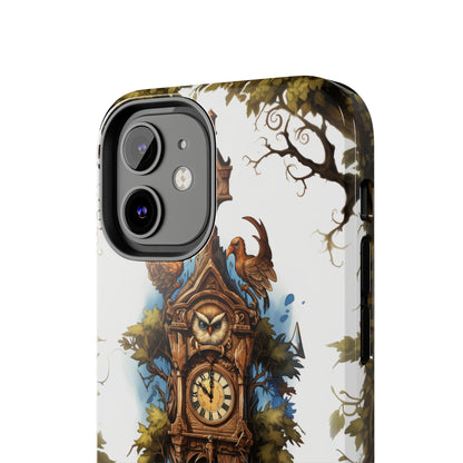 Introducing the "Timeless Charm Cuckoo Clock" Cell Phone Case – Embrace Vintage Elegance -Tough Phone Cases