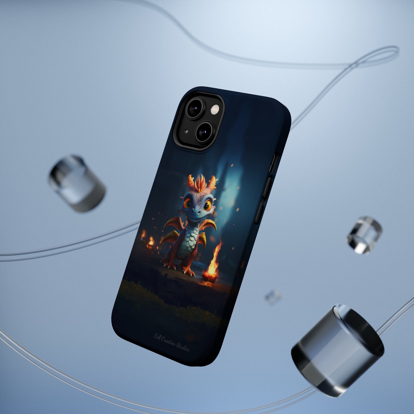 Introducing the "Azure Dragon" Cell Phone Case – Unleash Mythical Marvels -MagSafe Tough Cases