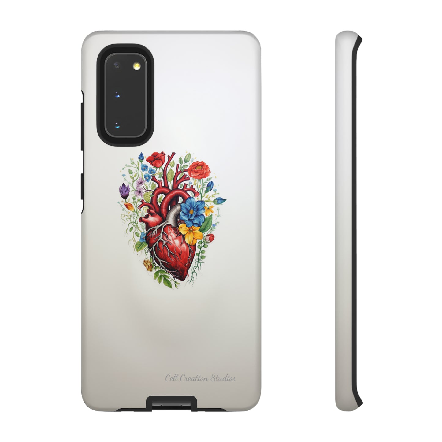 "Floral Heart Harmony" -Tough Samsung Cases