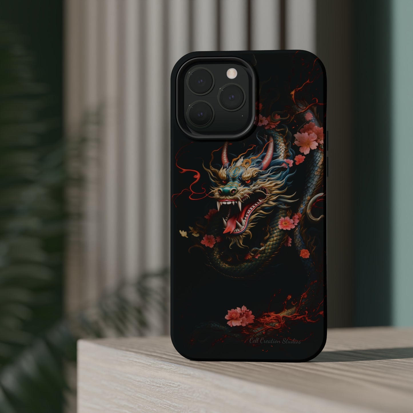 Introducing the "Mystical Japanese Dragon" Cell Phone Case – Unleash the Dragon's Power -MagSafe Tough Cases