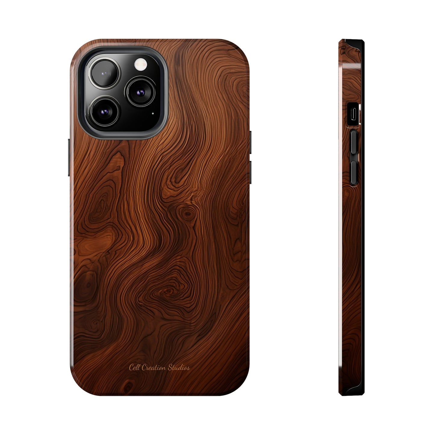 Introducing the "Natural Woodgrain" Cell Phone Case – Embrace Organic Beauty with Wood Pattern Design -Tough Phone Cases
