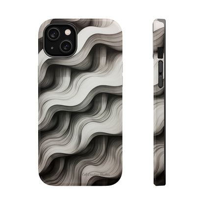 The "Geometric Waves" Cell Phone Case -MagSafe Tough Cases