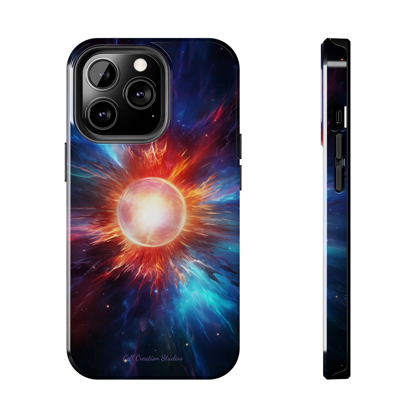 Introducing the "Stellar Cataclysm" Cell Phone Case – Capture the Cosmic Drama of a Neutron Star Explosion! -Tough Phone Cases