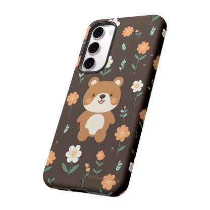 "Floral Bear Elegance" -Tough Phone Cases