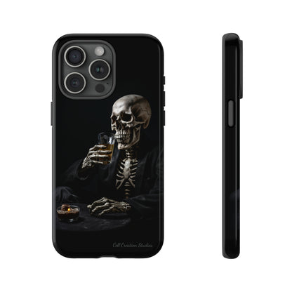 "Embrace the Dark Side with Our Skeleton Drinking Phone Case" -Tough Cases