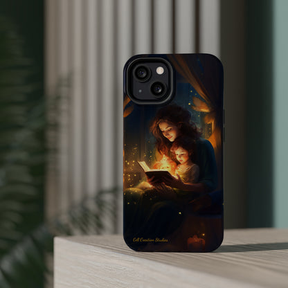 Introducing the "Bedtime Story Bliss" Cell Phone Case – Cherish Heartwarming Moments with Every Glance -MagSafe Tough Cases