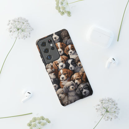 "Puppy Pile" Cuddles Phone Case -Tough Cases