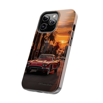 "Sunset Boulevard Classic Red Car" Cell Phone Case -Tough Phone Cases