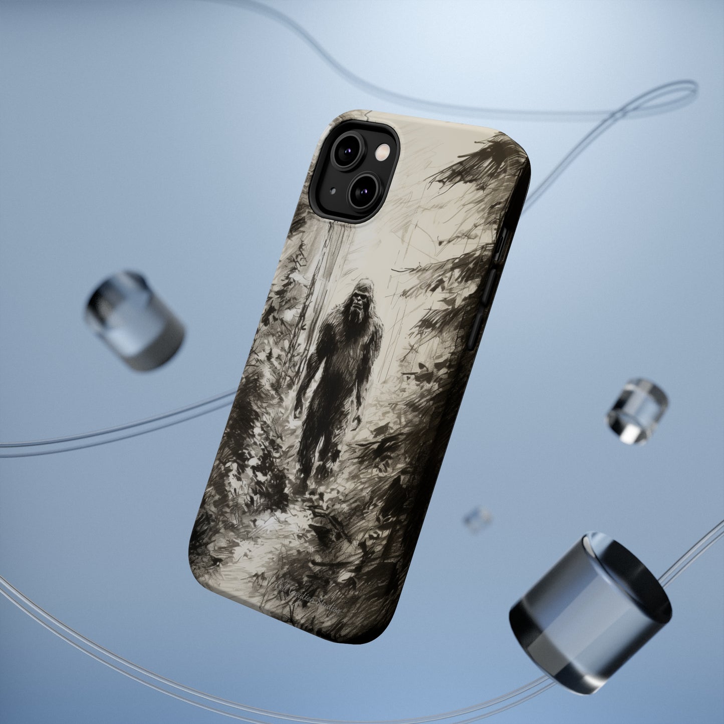 "Bigfoot in the Wilderness" Cell Phone Case – Encounter Bigfoot's Mystery -MagSafe Tough Cases