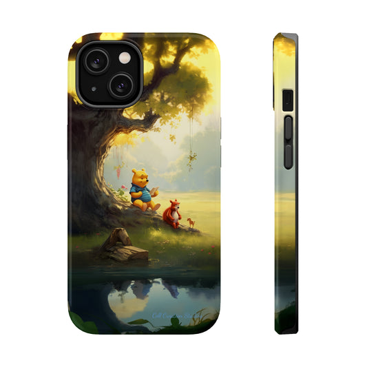 Introducing the "Winnie-The-Pooh Storytime" Cell Phone Case – A Nostalgic Journey with Friends -MagSafe Tough Cases