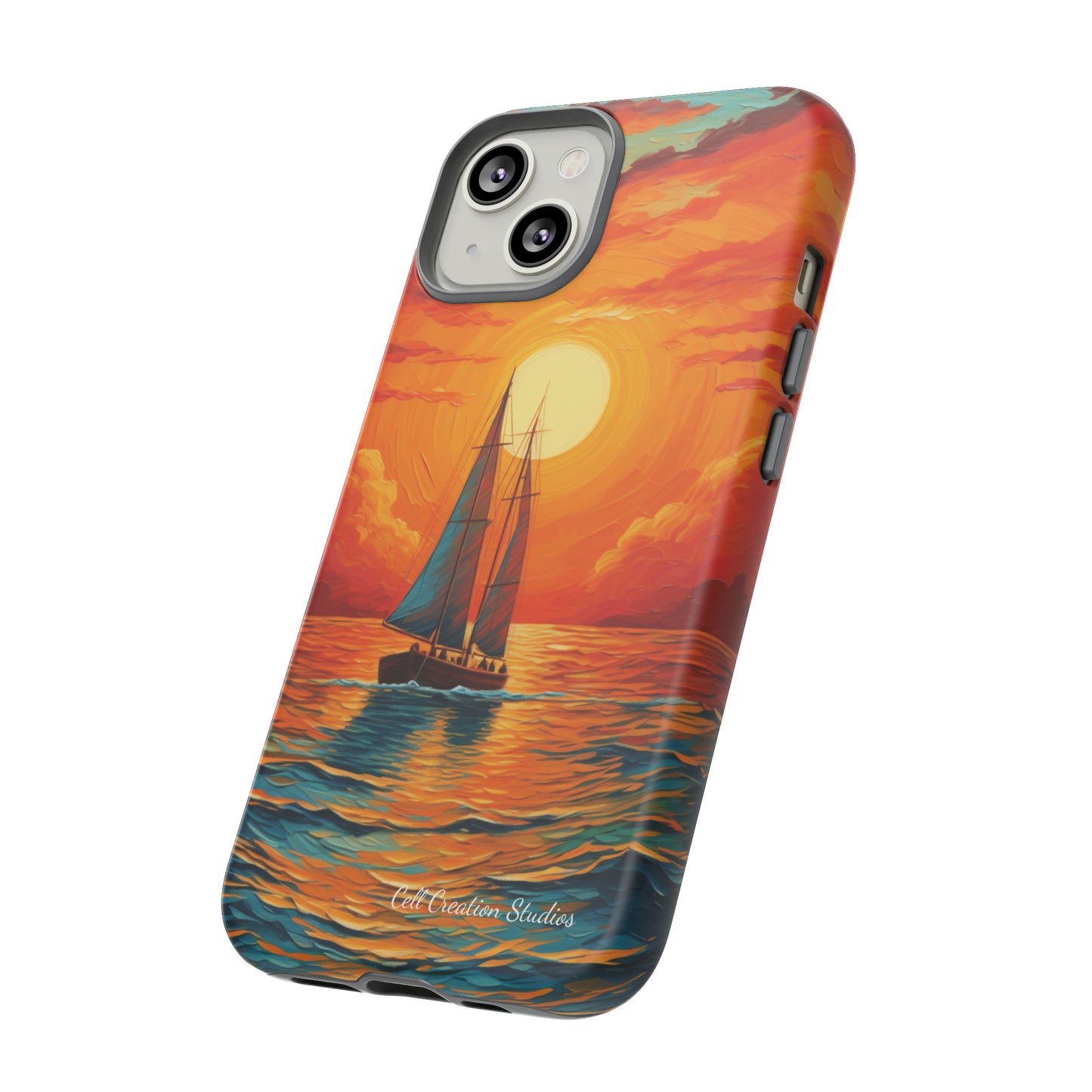 "Sailboat Sunset" - Tough iPhone Cases