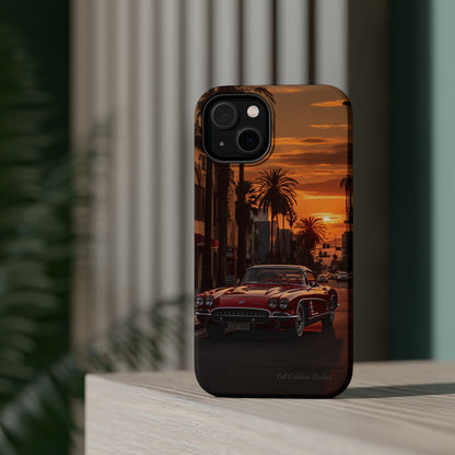 "Sunset Boulevard Classic Red Car" Cell Phone Case -MagSafe Tough Cases