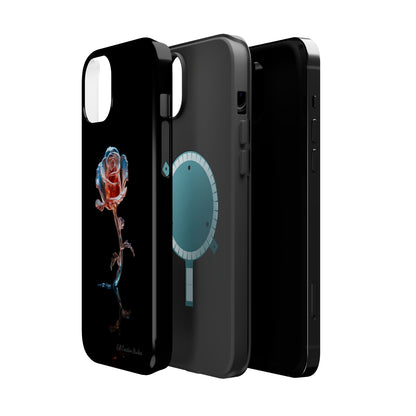 The "Glass Rose Elegance" Phone Case -MagSafe Tough Cases