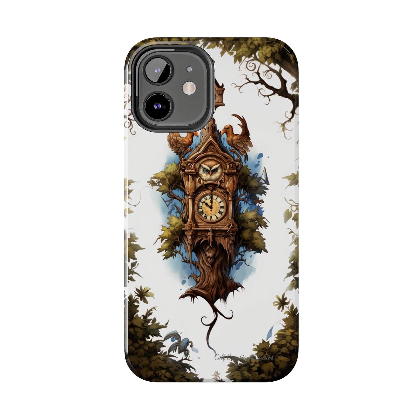 Introducing the "Timeless Charm Cuckoo Clock" Cell Phone Case – Embrace Vintage Elegance -Tough Phone Cases