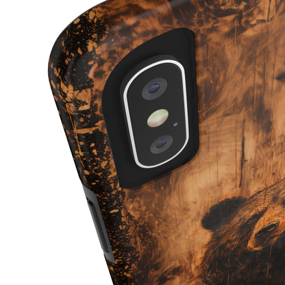 "Bear Wood Grain"-Tough Phone Cases