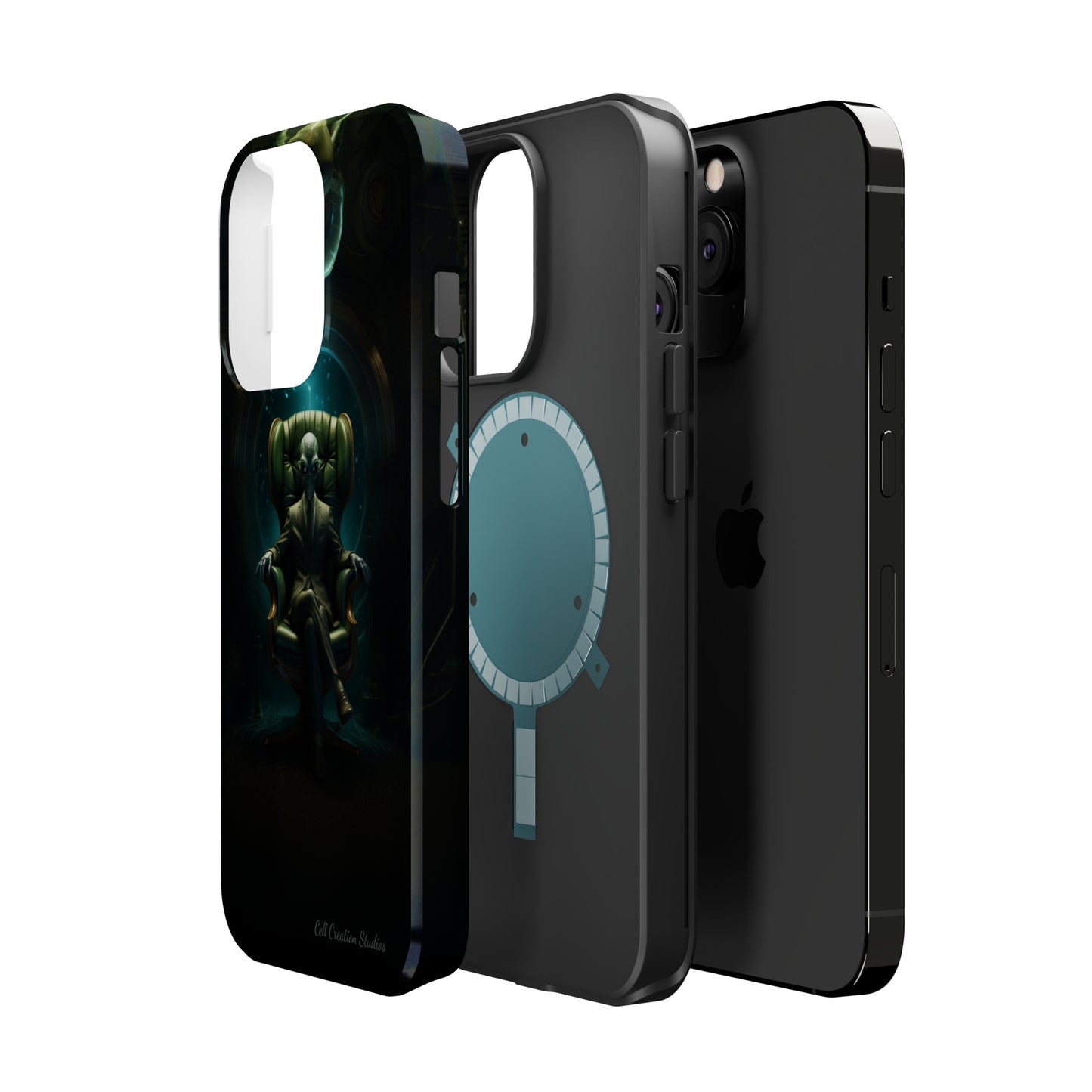 Introducing the "Galactic Advisor" Cell Phone Case - Embrace Alien Wisdom -MagSafe Tough Cases