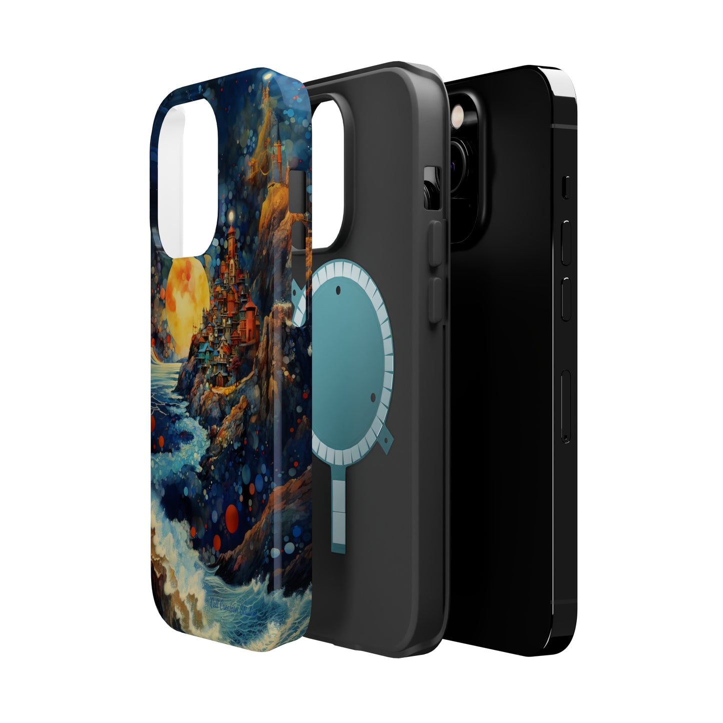 "Moonlit Coastal Vista" -MagSafe Tough iPhone Cases