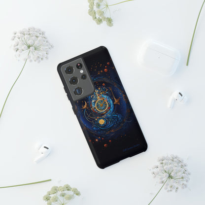 "Cosmic Clock Elegance" -Tough Samsung Phone Cases