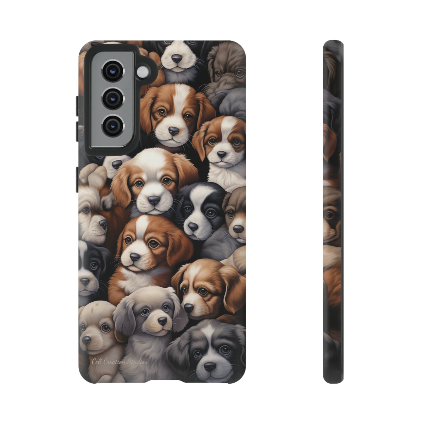 "Puppy Pile" Cuddles Phone Case -Tough Cases