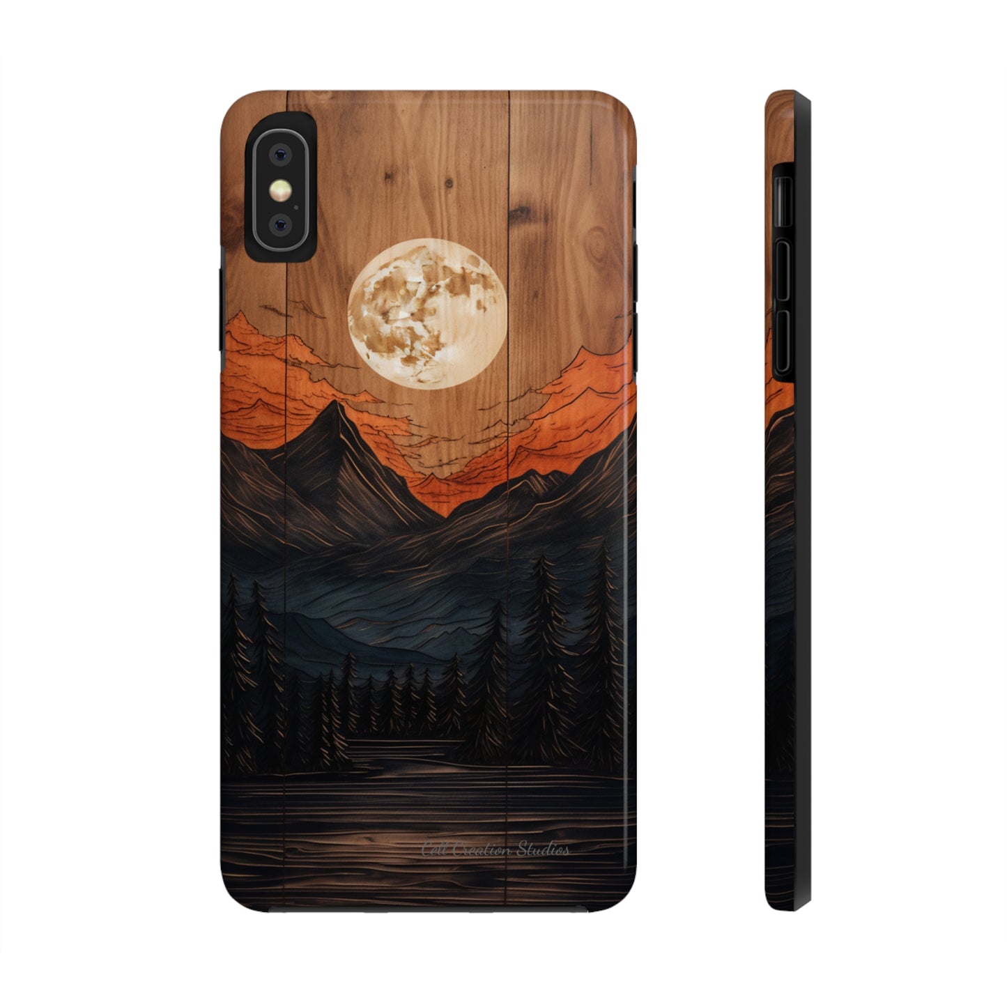 "Elevate Your Style with the Mountain Moonlight Phone Case" -Tough Phone Cases