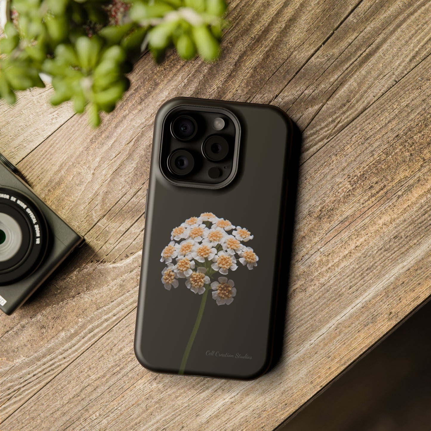 "Elegant Yarrow Bloom" Phone Case -MagSafe Tough Cases