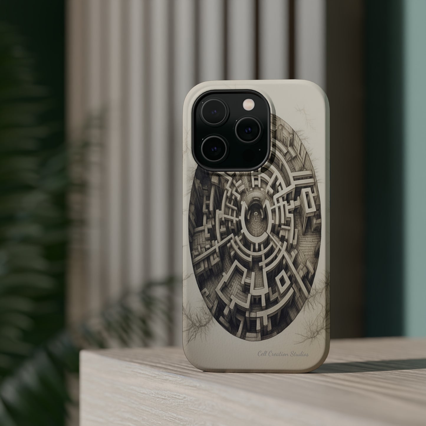 "Discover the Mystery: Maze-Inspired Cell Phone Case" -MagSafe Tough Cases